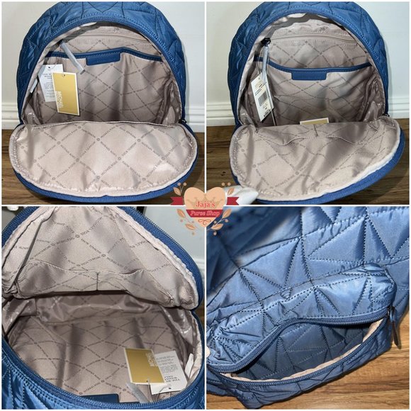 💙Michael Kors Quilted Fabric-Nylon Backpack & Pouch💙 - Picture 8 of 17